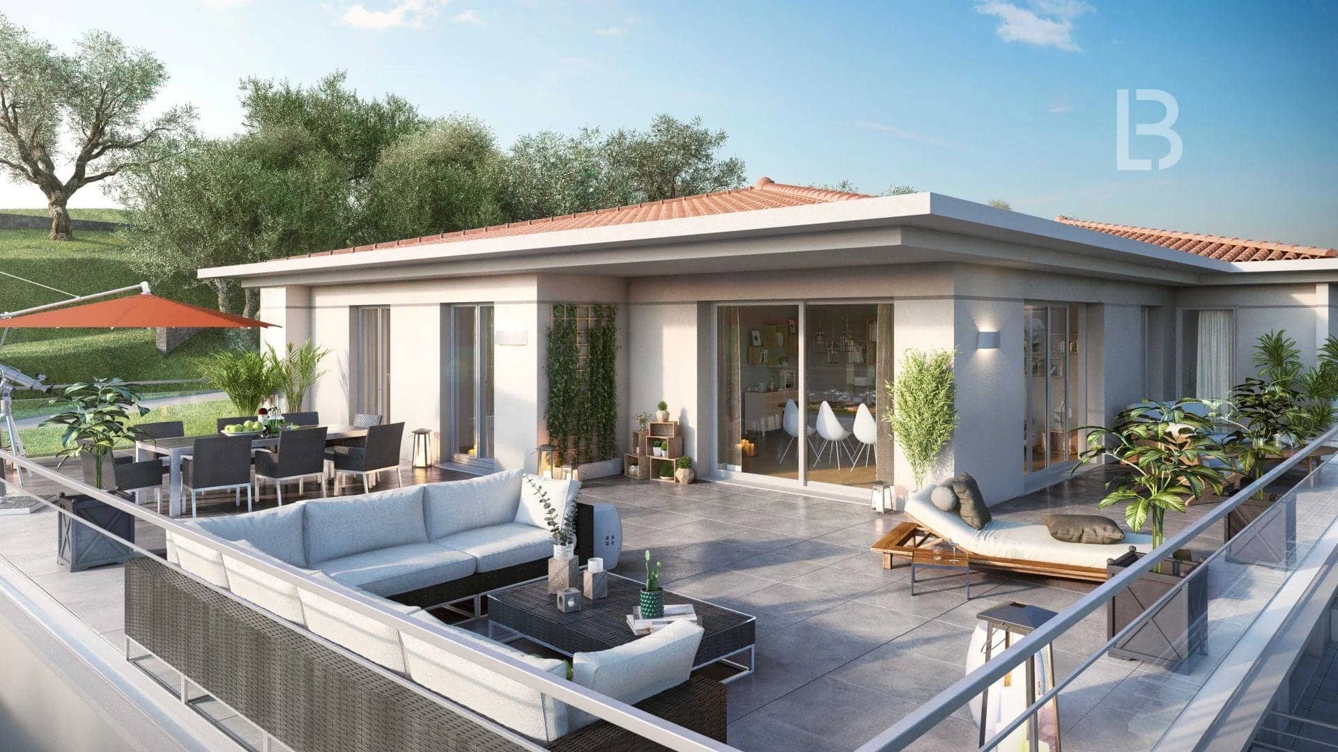 Le Cannet, Penthouse 4 pièces Grand Standing avec Vue Baie de Cannes