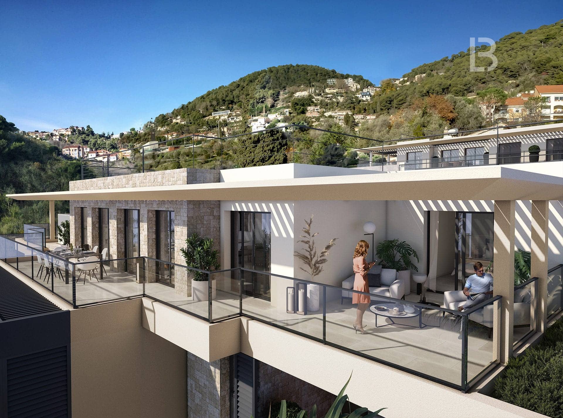 Eze, Exceptionnelle Villa-sur-le-Toit, 4 pièces avec Vue Mer et Piscine Privative