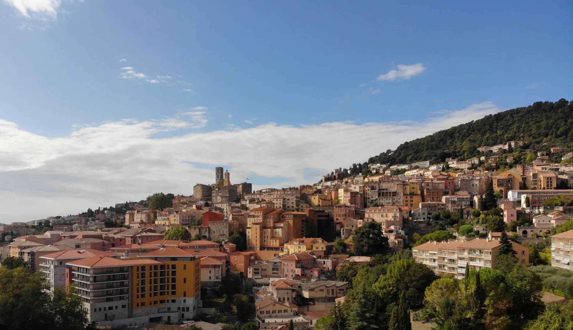 Grasse spread across its hillside
