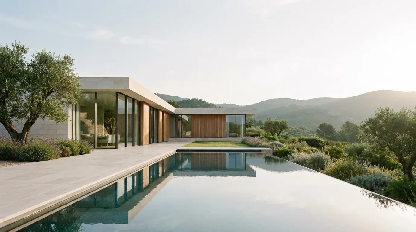 Une villa contemporaine sur la Côte d’Azur