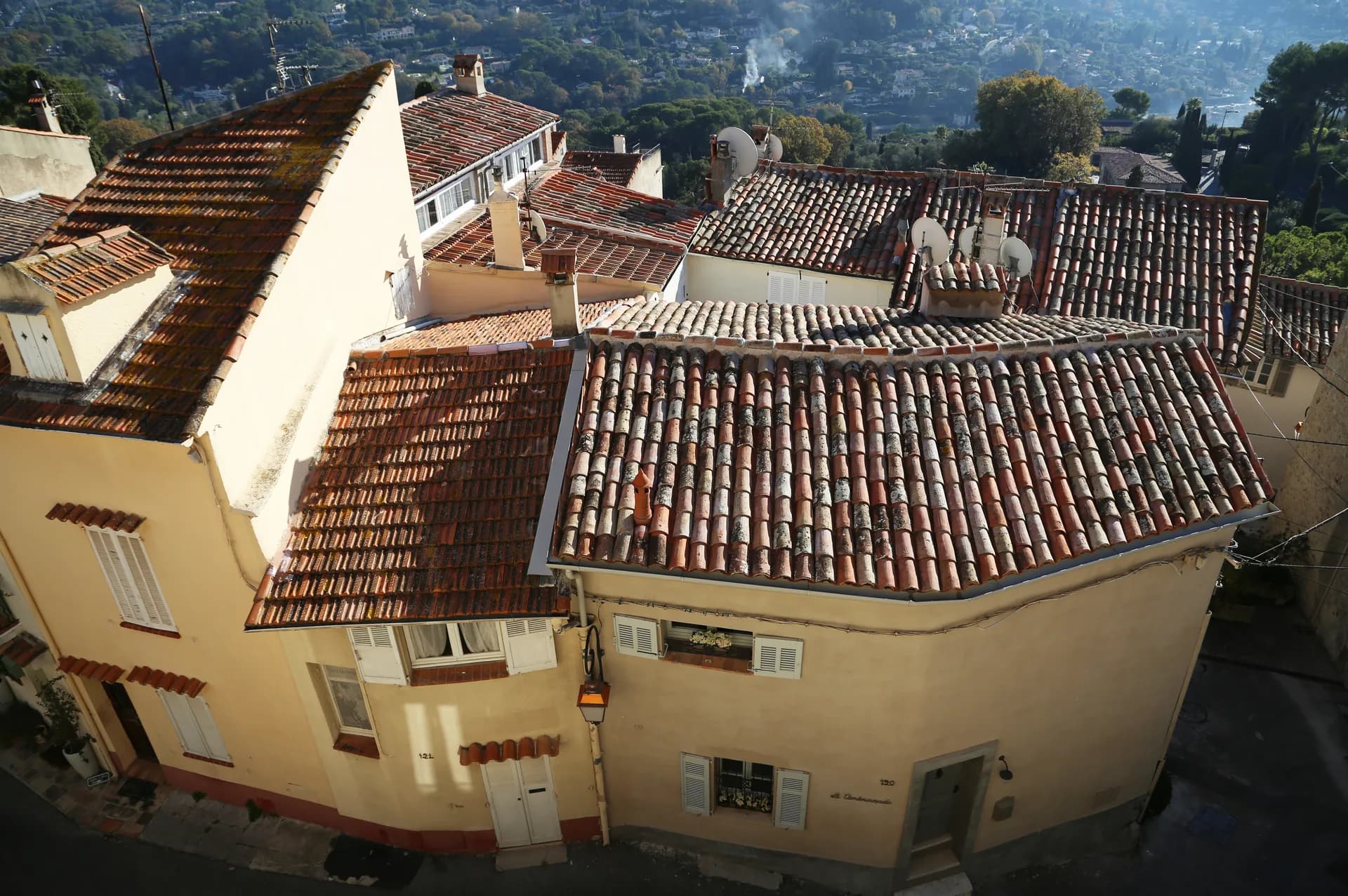Tiled roofs of old Mougins