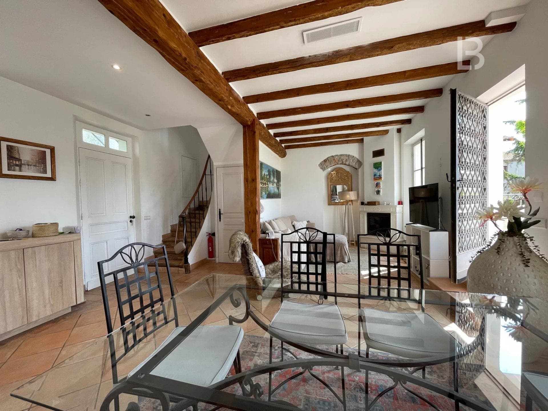 Maison de ville d'époque avec piscine à Golfe Juan à pied de la plage - 5