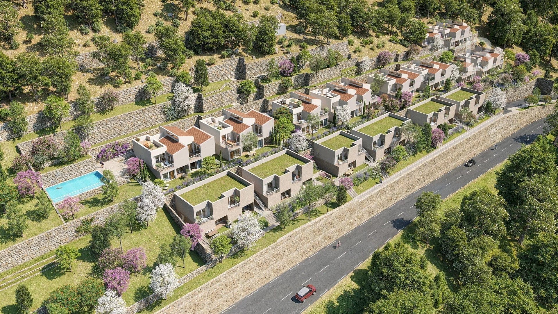 La Turbie, 2 pièce en Dernier Étage avec terrasses, Piscine - 4