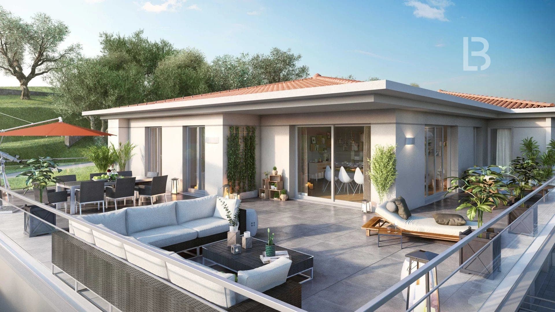 Le Cannet, Penthouse 4 pièces Grand Standing avec Vue Baie de Cannes