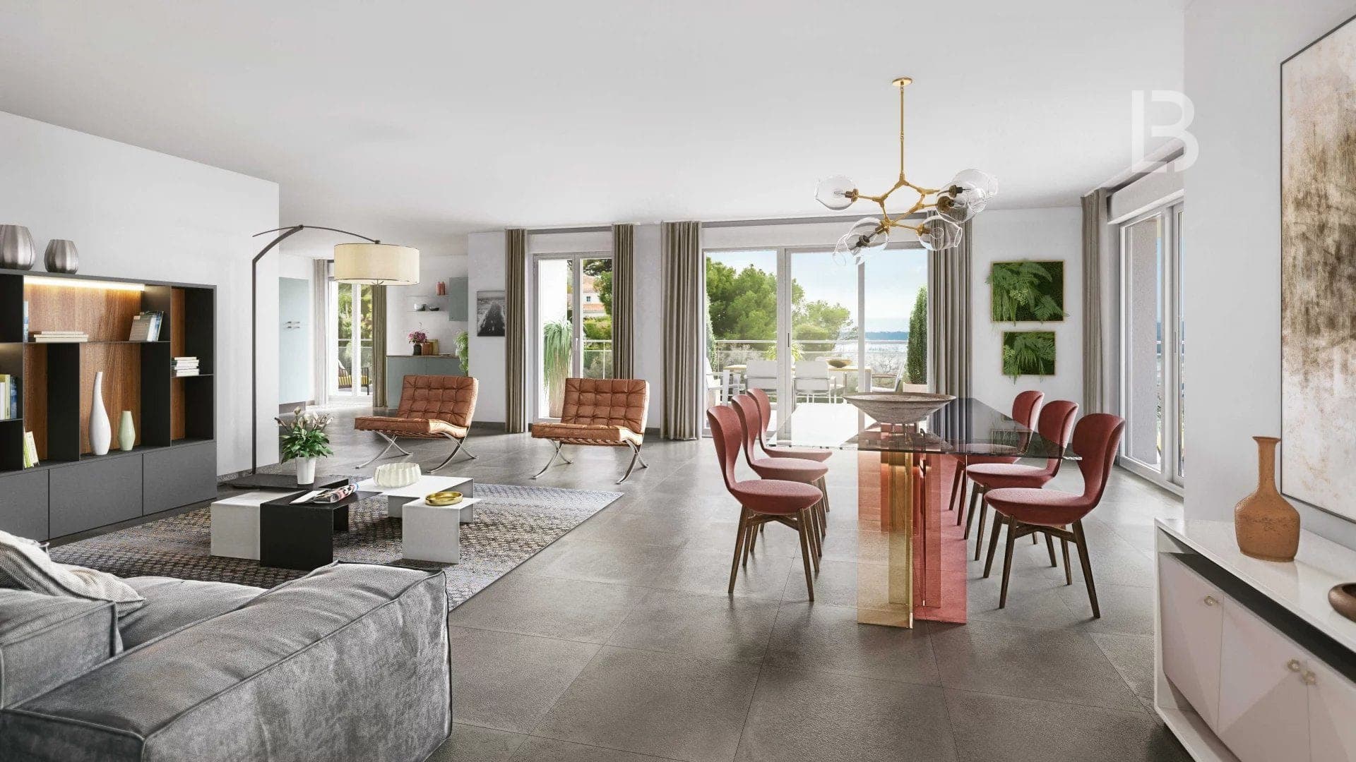 Le Cannet, Penthouse 4 pièces Grand Standing avec Vue Baie de Cannes - 3