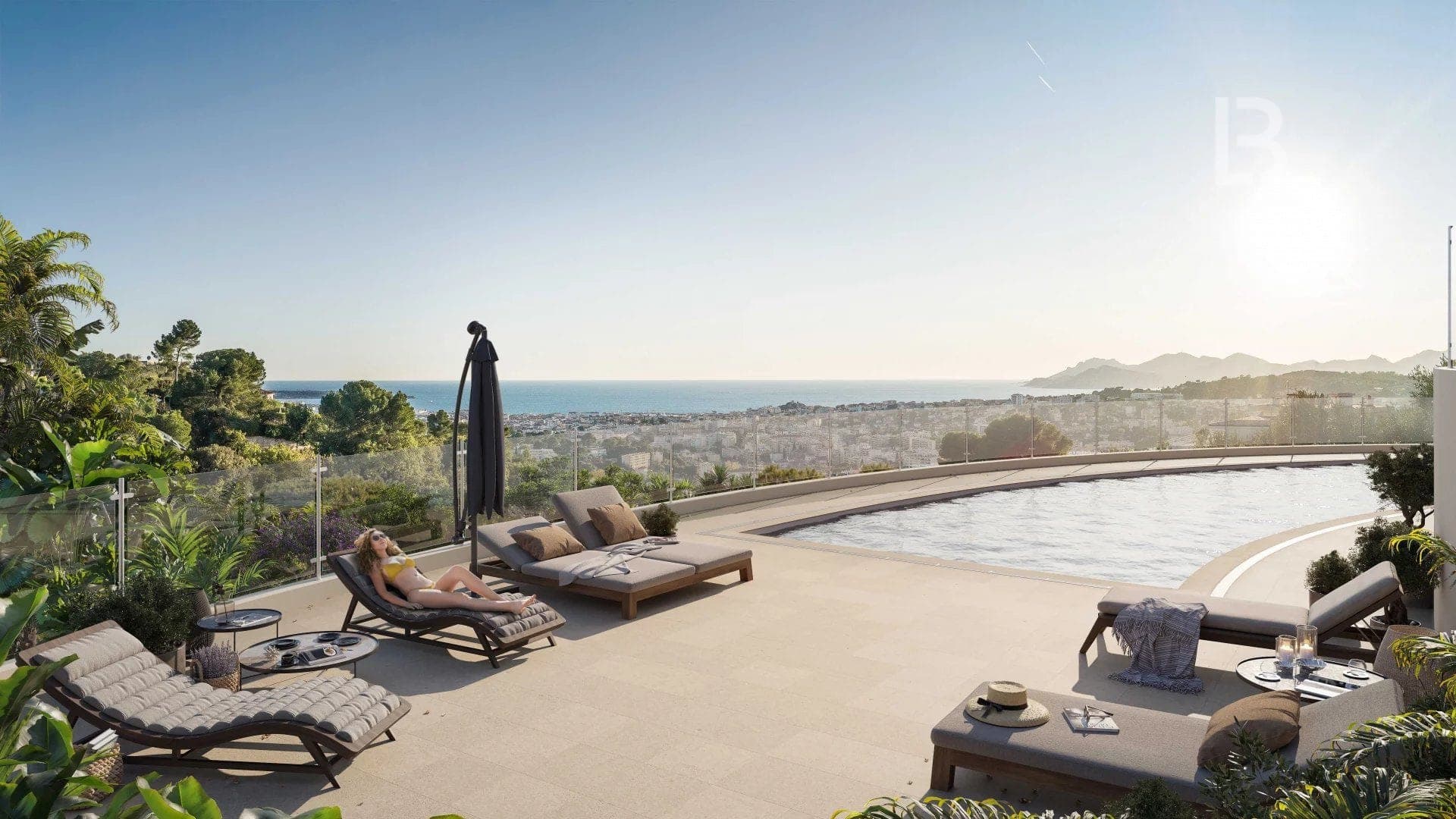 Le Cannet, Penthouse 4 pièces Grand Standing avec Vue Baie de Cannes - 5
