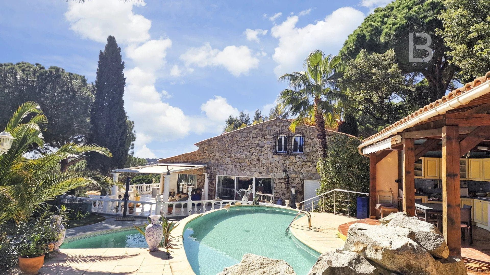Villa provençale en pierre avec vue mer à Sainte-Maxime - 5