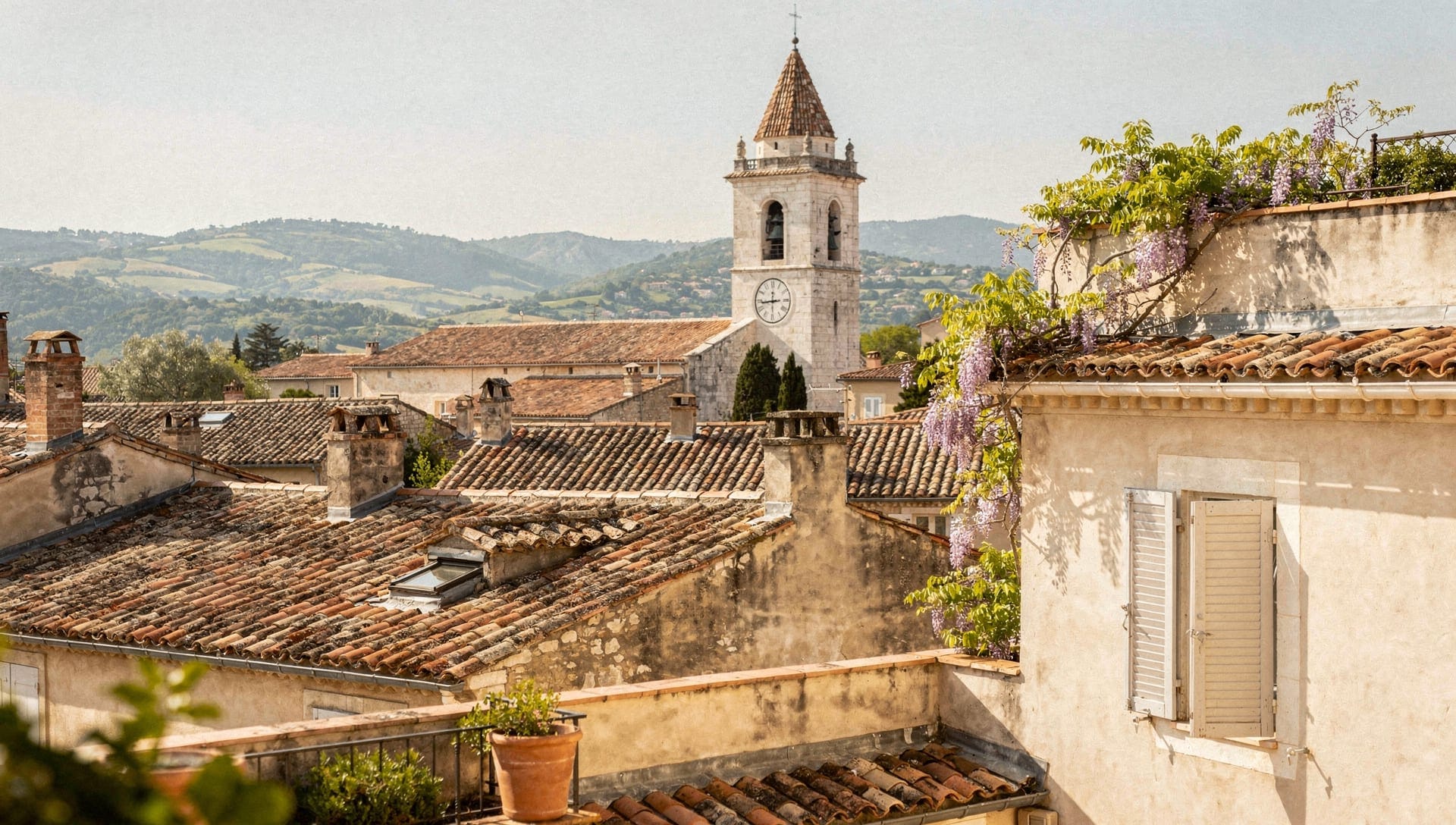 The arcaded Place des Arcades in Valbonne, a short drive from Grasse