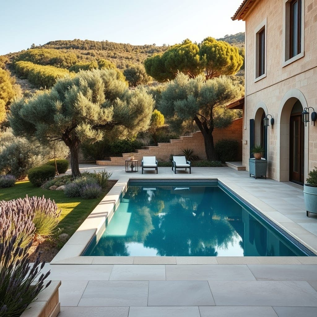 Villa provençale en pierre aux volets clairs et cyprès au Val de Cuberte, Valbonne, Alpes-Maritimes, près de Sophia Antipolis