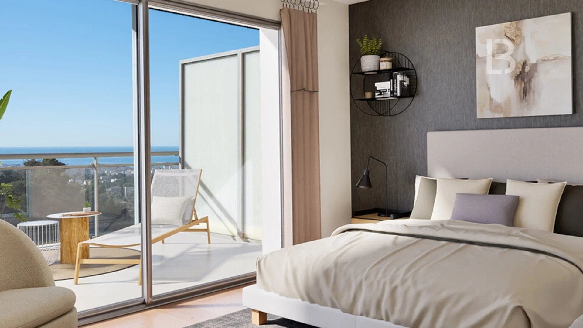 Le Cannet, Penthouse 4 pièces Grand Standing avec Vue Baie de Cannes - 4